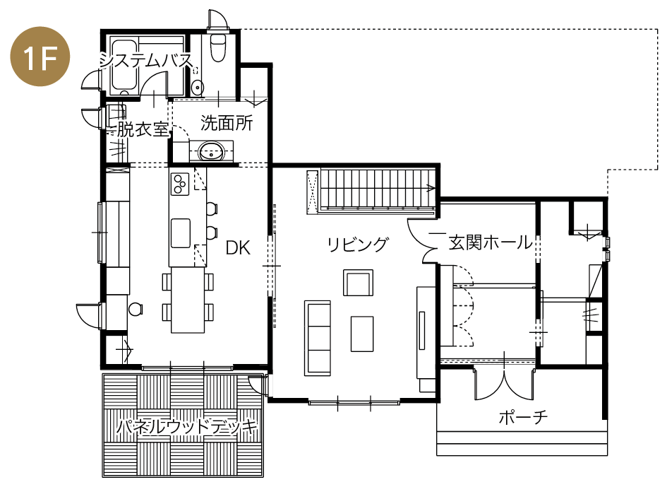 一条工務店 松茂ハウジングパーク住宅展示場 モデルハウス 間取り1F